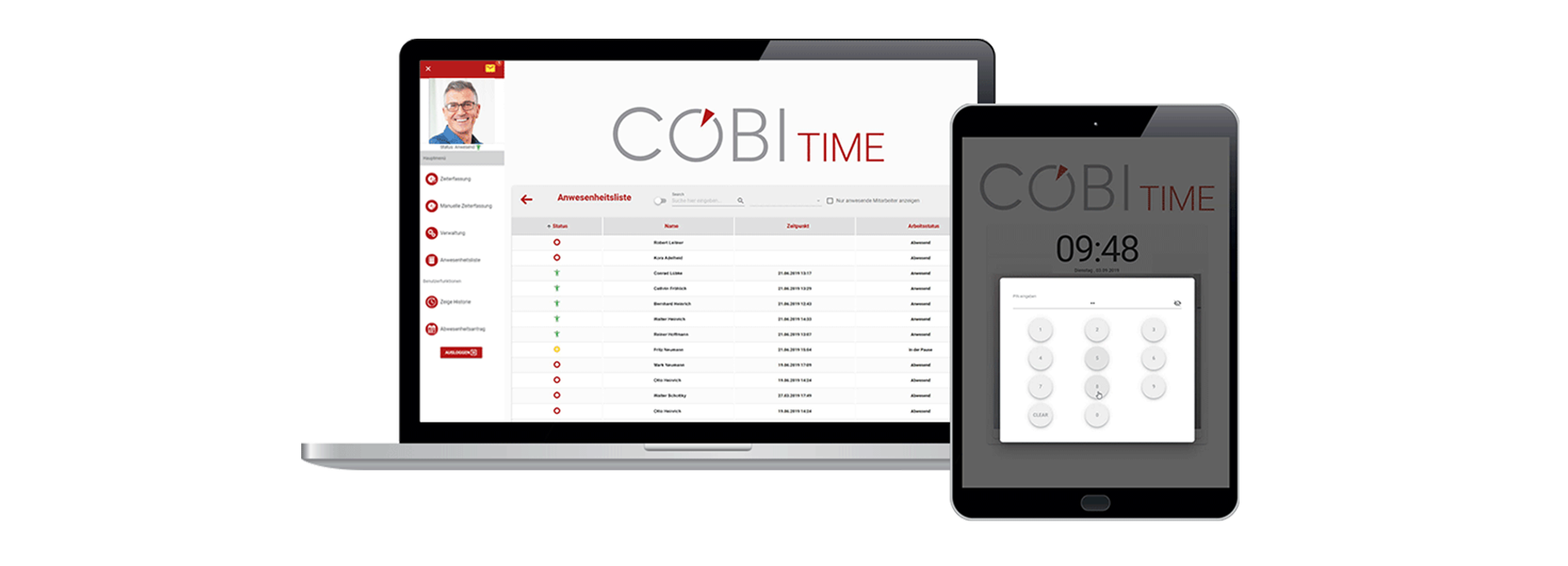 Attendance overview in COBI